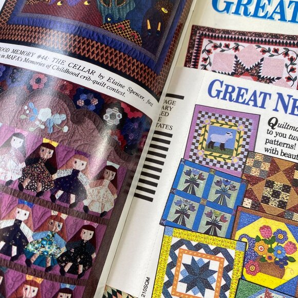 Vintage Quilters Newsletter Magazine March 1989 No. 210 Articles And Patterns - Picture 4 of 10